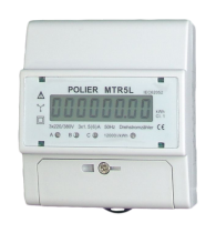 Compteur électrique modulaire tétra 5 A (TC)  simple tarif (MTR5L)