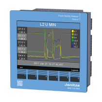 Centrale de mesure UMG 512 tri/tétra 256 Mo de mémoire qualimétrie (EN 50160) ce (5217011)