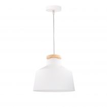 Suspension IP20 Nube Ø300mm E27 60W Blanc 630lm (DE-0233-BLA)