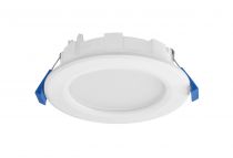 FLAT-ISO-Downlight IP20/65 recouvr., fixe, blanc, LED 8W 800lm 3000/4000K(CCT) (50918)