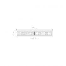 TRAM INTÉGRÉ 10 20W NOIR TUYA 2.700K-6.000K 30º(4736)