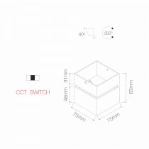 MINI RUBYC NOIS 7W. SWITCH DEL 2700K/3000K/4000K(4333)