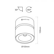 CONCORD BLANC 15W 110-240V 40º LED CITIZEN 4 000K(3543)