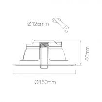 NOI 14W 220-240V 100º LED 3.000K(242337-15C3)