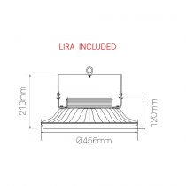 UFO ALUMINIUM 300W 100-260V 110º LED PHILIPS 4.000K(3972)