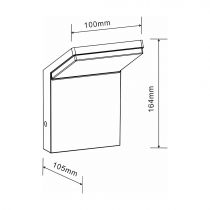 CAPTEUR NEO NOIR ALUMINIUM SIN 9W 220-240V 120º LED 3.000K(3749)