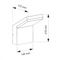 CAPTEUR NEO XL BLANC EN ALUMINIUM SIN 18W 100-240V 120º LED 4.000K(3891)