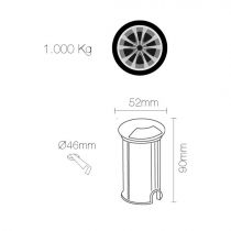 Luminaires extérieure INA INOX LED BRIDGELUX 2W 3000K 100-240V(4367)