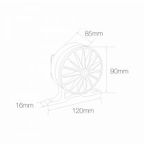 Projecteur extérieur LED NIK 5W. 3000K(4291)