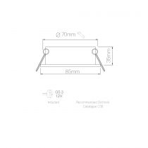 Luminaires Encastrés ROK BLANC IP65 (4755)