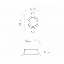 Luminaires Encastrés ZIO EN ALUMINIUM NOIR (4477)