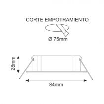 Luminaires Encastrés ALUMINIUM ECLIPSE CHROME MAT (222230)