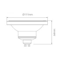 Lampe DOLE AR111 15W GU10 220V 45º 2.700K (3467)