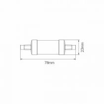 Lampe LINEAL TUBULAIRE 5W R7S 78mm 220V 360º LED 3.000K (140026-C3T)