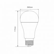 Lampe STANDARD 17W E27 220-240V 360º DIMMABLE LED 2.700K (3527)