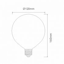 Lampe GLOBO 16W E27 220V 360º LED 2.700K (3521)