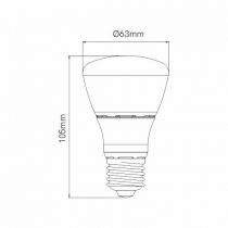 Lampe R-63 8W E27 220V 120º R-LINE LED 3.000K (592072-1)