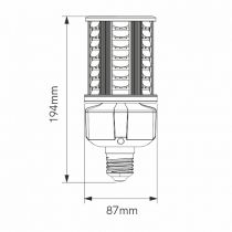 Lampe OBO LED 27W E27 100-240V 2200K (3910)