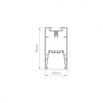 Luminaire intérieure TIME DE 1130mm - 36W - 3137Lm - 2700K - ON/OFF - BLANC -DIF UGR (833211)