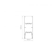 Luminaire intérieur DUAL DE 1130mm - 52W - 4531Lm - 2700K - ON/OFF - Blanc  (563211)