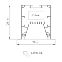 Luminaire intérieur URBAN-E DE 1130mm - 42W - 4410 Lm-2700K - ON/OFF - Blanc (343211)