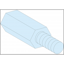 PrismaSeT G Active - Entretoise hexagonale - M5 - Haut.=23mm - lot de 4 (LVS03186)