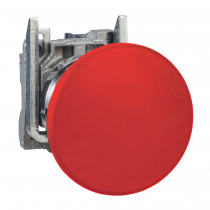 Harmony - bouton poussoir complet XB4 - Ø 22mm - rouge - rappel à ressort (XB4BC42)