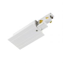 S-TRACK, embout d'alimentation pour systèmes rail 3 all., terre à droite, blanc (1006522)