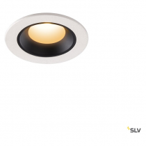 NUMINOS® XS, encastré de plafond int, 55°, blanc/noir, LED, 7W, 2700K, IP20/IP44 (1005514)