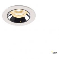 NUMINOS® XS, encastré plafond int, 55°, blanc/chrome, LED, 7W, 3000K, IP20/IP44 (1005534)