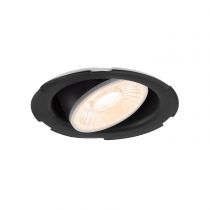 UNIVERSAL, encastré de plafond orientable, intérieur,  noir, LED, 8 W (1007090)