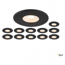 UNIVERSAL DOWNLIGHT Kit 12x 1007095 IP65 38°; 1007096 collerette rond IP65 noir (1007271)