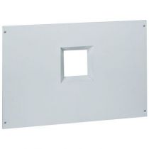 Plastron métal XL³ 800/4000 - à vis - 1 DPX 1600 - horizontal - H 400 - 24 mod (020934)