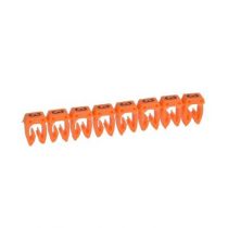 Repère CAB 3 pour filerie 1,5 à 2,5 mm² - chiffre 3 - orange (038223)