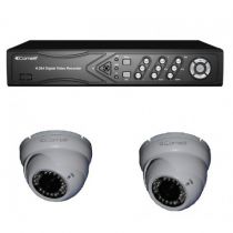 Kit vidéosurveillance HD numérique 2 caméras (AHKIT438D/FR)