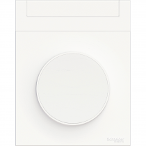 Odace Styl Pratic, plaque Blanc avec porte etiquette 1 poste (S520732)