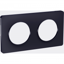 Odace Touch, plaque Anthracite 2 postes horiz. ou vert. entraxe 71mm (S540804)