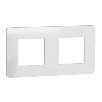 Plaque finition Alu/Blanc 2P (NU280455)