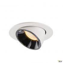 NUMINOS® GIMBLE L, encastré de plafond intérieur, 20°, blanc/chrome, LED, 25,4W, 3000K (1006004)