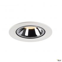 NUMINOS® GIMBLE L, encastré de plafond intérieur, 20°, blanc/chrome, LED, 25,4W, 3000K (1006004)