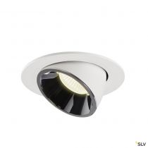 NUMINOS® GIMBLE L, encastré de plafond intérieur, 20°, blanc/chrome, LED, 25,4W, 4000K (1006022)