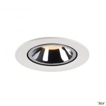 NUMINOS® GIMBLE L, encastré de plafond intérieur, 40°, blanc/chrome, LED, 25,4W, 2700K (1005989)