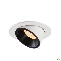 NUMINOS® GIMBLE L, encastré de plafond intérieur, 40°, blanc/noir, LED, 25,4W, 2700K (1005987)