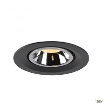 NUMINOS® GIMBLE M, encastré de plafond intérieur, 20°, noir/chrome, LED, 17,5W, 3000K (1005941)