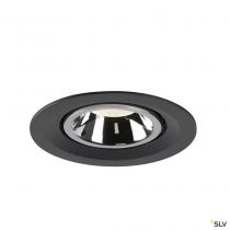 NUMINOS® GIMBLE M, encastré de plafond intérieur, 55°, noir/chrome, LED, 17,5W, 4000K (1005965)