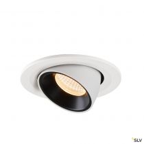 NUMINOS® GIMBLE S, encastré de plafond intérieur, 20°, blanc/noir, LED, 8,6W, 2700K (1005876)