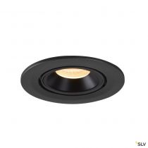 NUMINOS® GIMBLE S, encastré de plafond intérieur, 20°, noir, LED, 8,6W, 3000K (1005885)