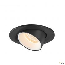 NUMINOS® GIMBLE S, encastré de plafond intérieur, 20°, noir/blanc, LED, 8,6W, 2700K (1005868)