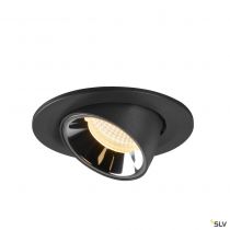 NUMINOS® GIMBLE S, encastré de plafond intérieur, 20°, noir/chrome, LED, 8,6W, 3000K (1005887)