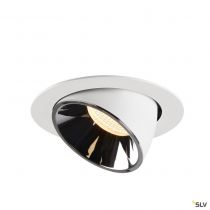 NUMINOS® GIMBLE XL, encastré de plafond intérieur, 20°, blanc/chrome, LED, 37,4W, 3000K (1006058)